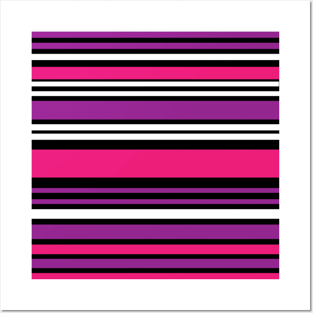 Purple & Pink Stripes Wall Art by StripePatterns